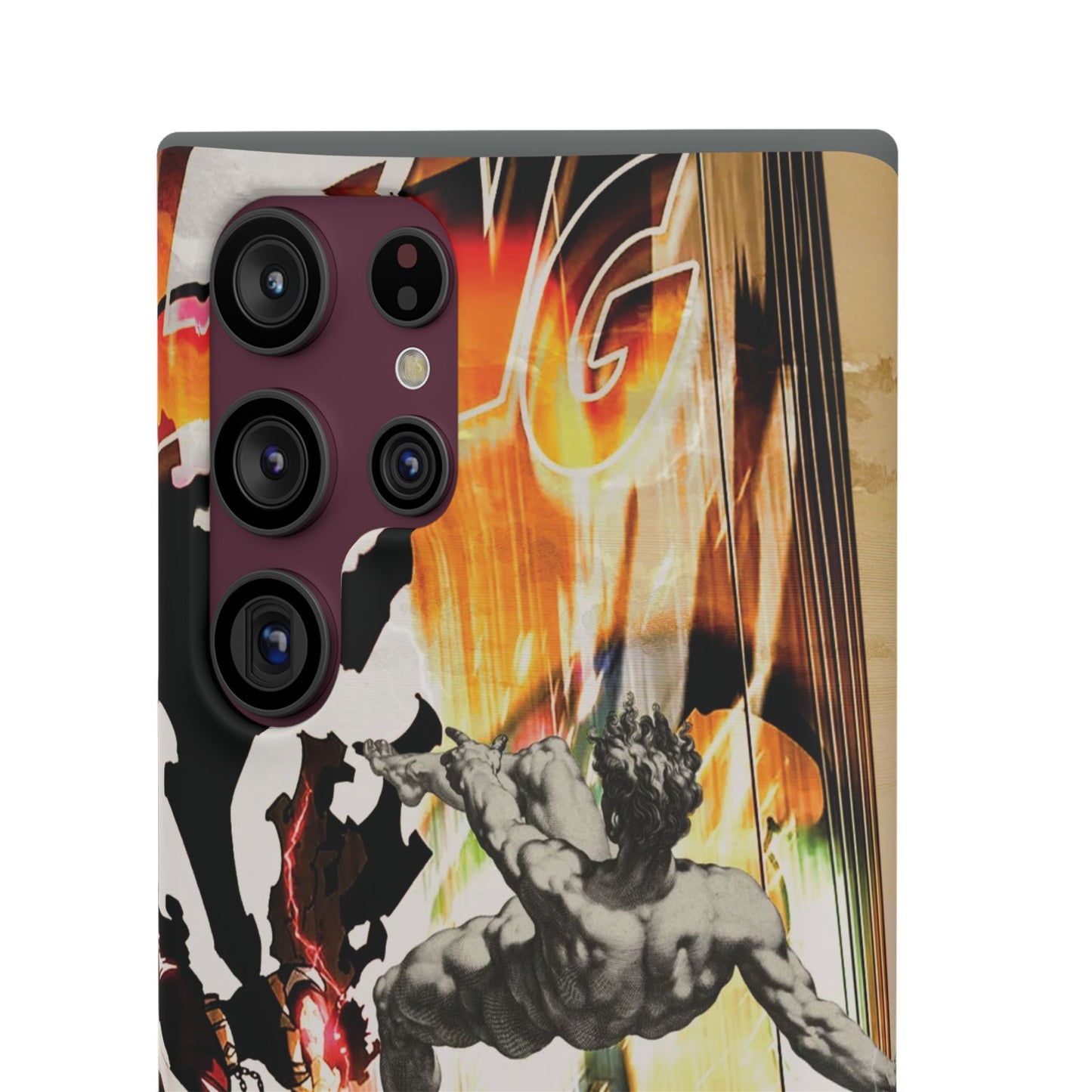 The CLANG of Ascension Mythic Hero Clash of Renaissance and Manga Design Phone Case