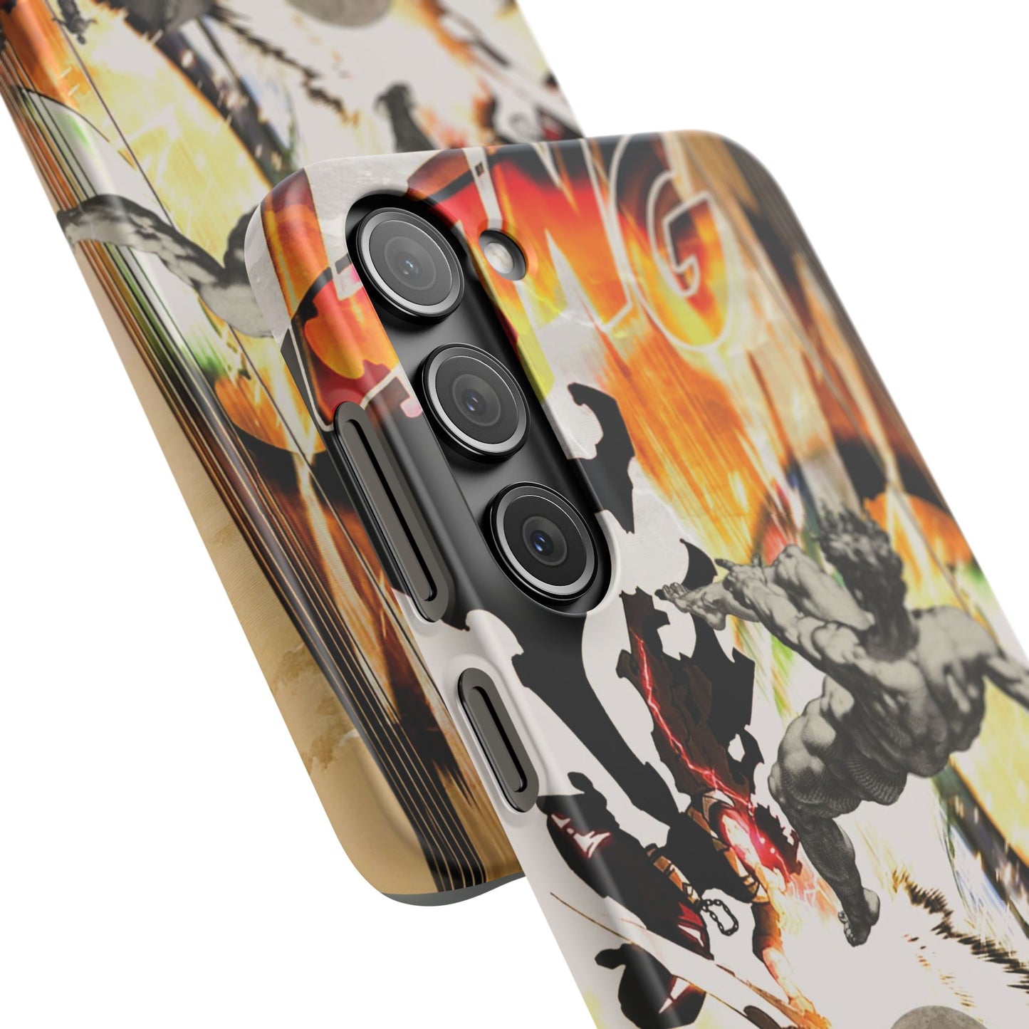 The CLANG of Ascension Mythic Hero Clash of Renaissance and Manga Design Phone Case