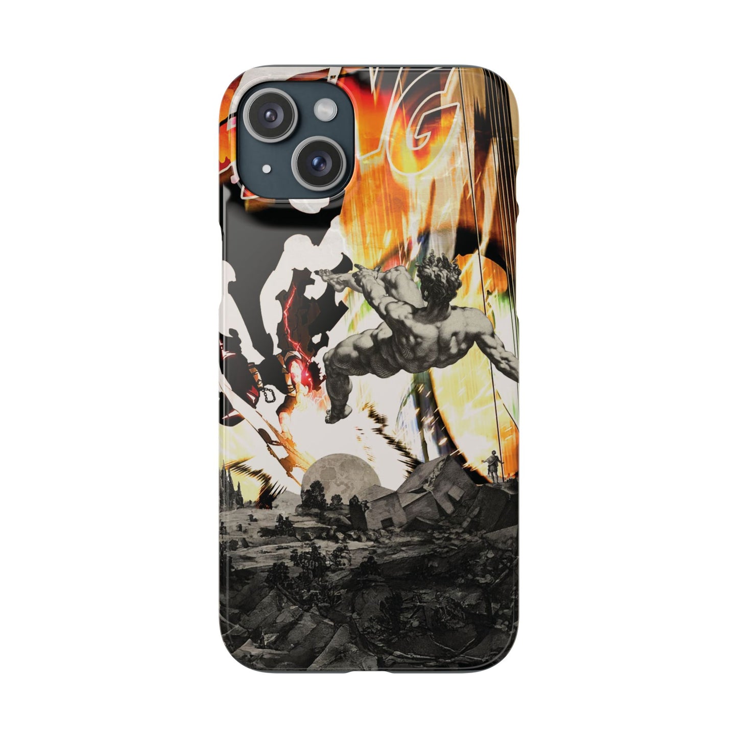 The CLANG of Ascension Mythic Hero Clash of Renaissance and Manga Design Phone Case