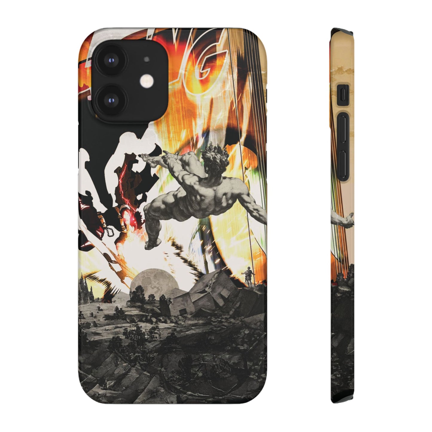 The CLANG of Ascension Mythic Hero Clash of Renaissance and Manga Design Phone Case