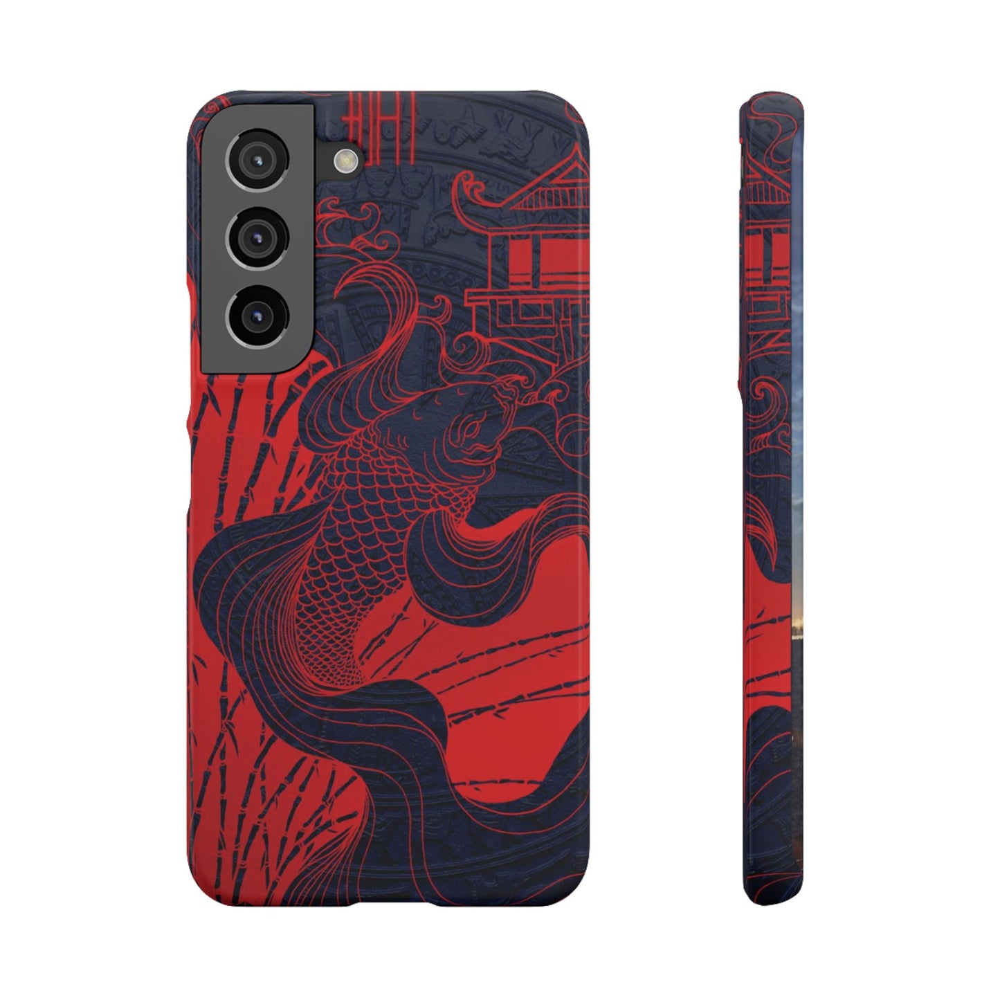 Crimson Koi Fish  – Luxury Phone Case