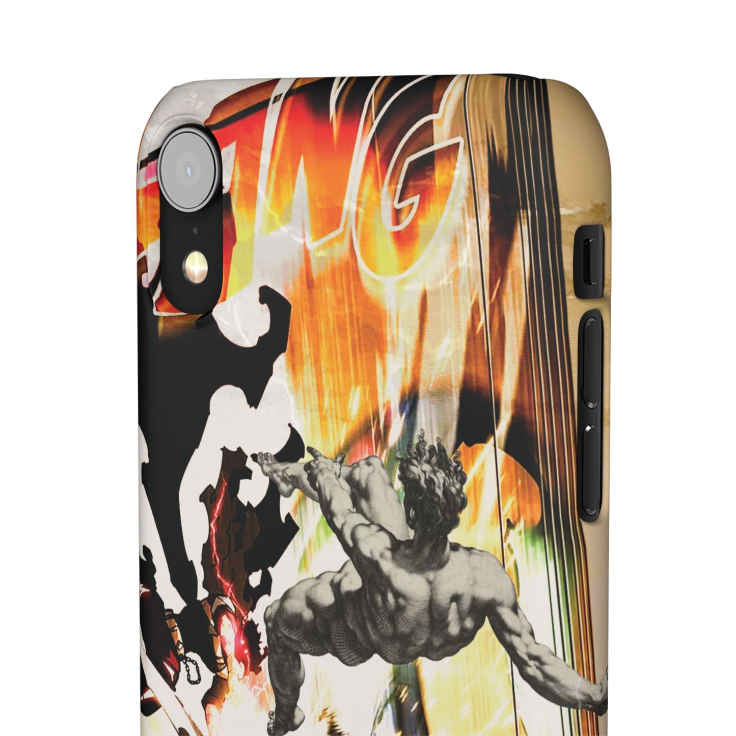 The CLANG of Ascension Mythic Hero Clash of Renaissance and Manga Design Phone Case