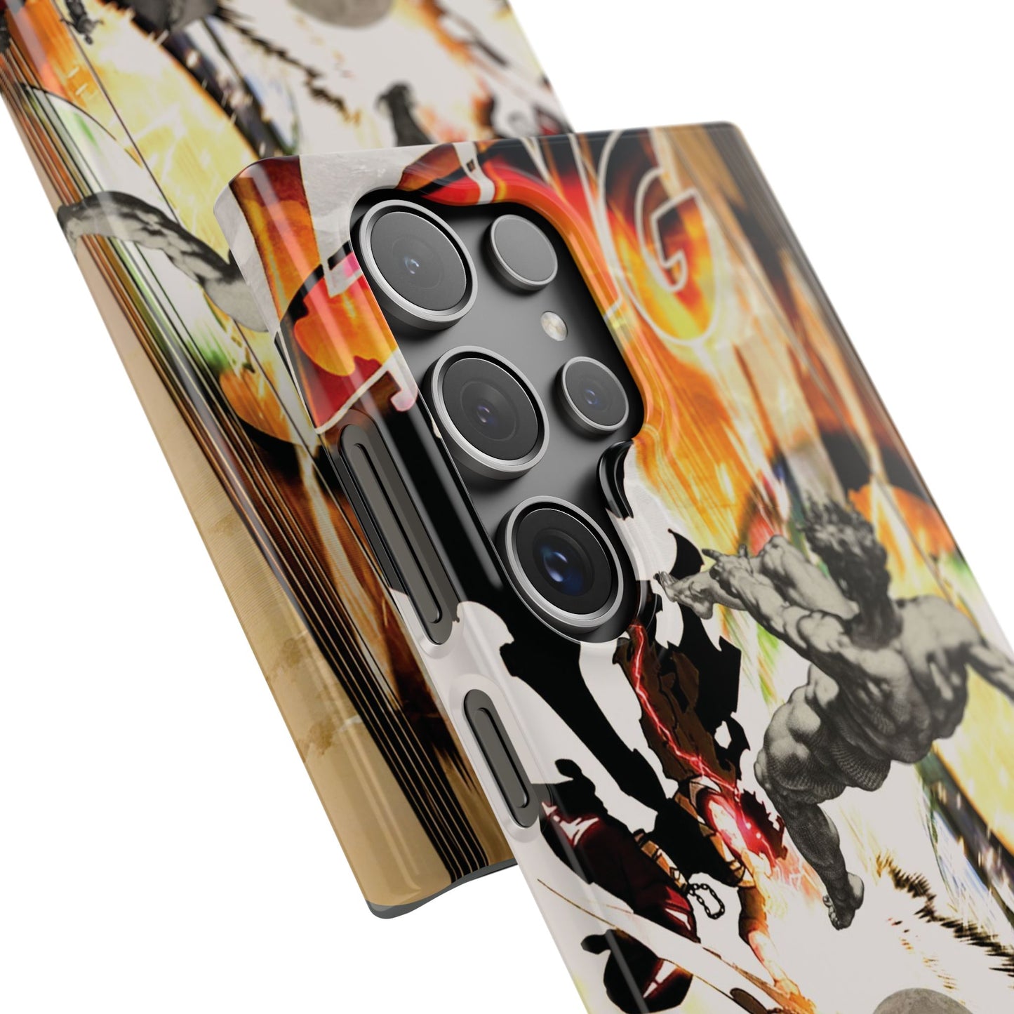 The CLANG of Ascension Mythic Hero Clash of Renaissance and Manga Design Phone Case