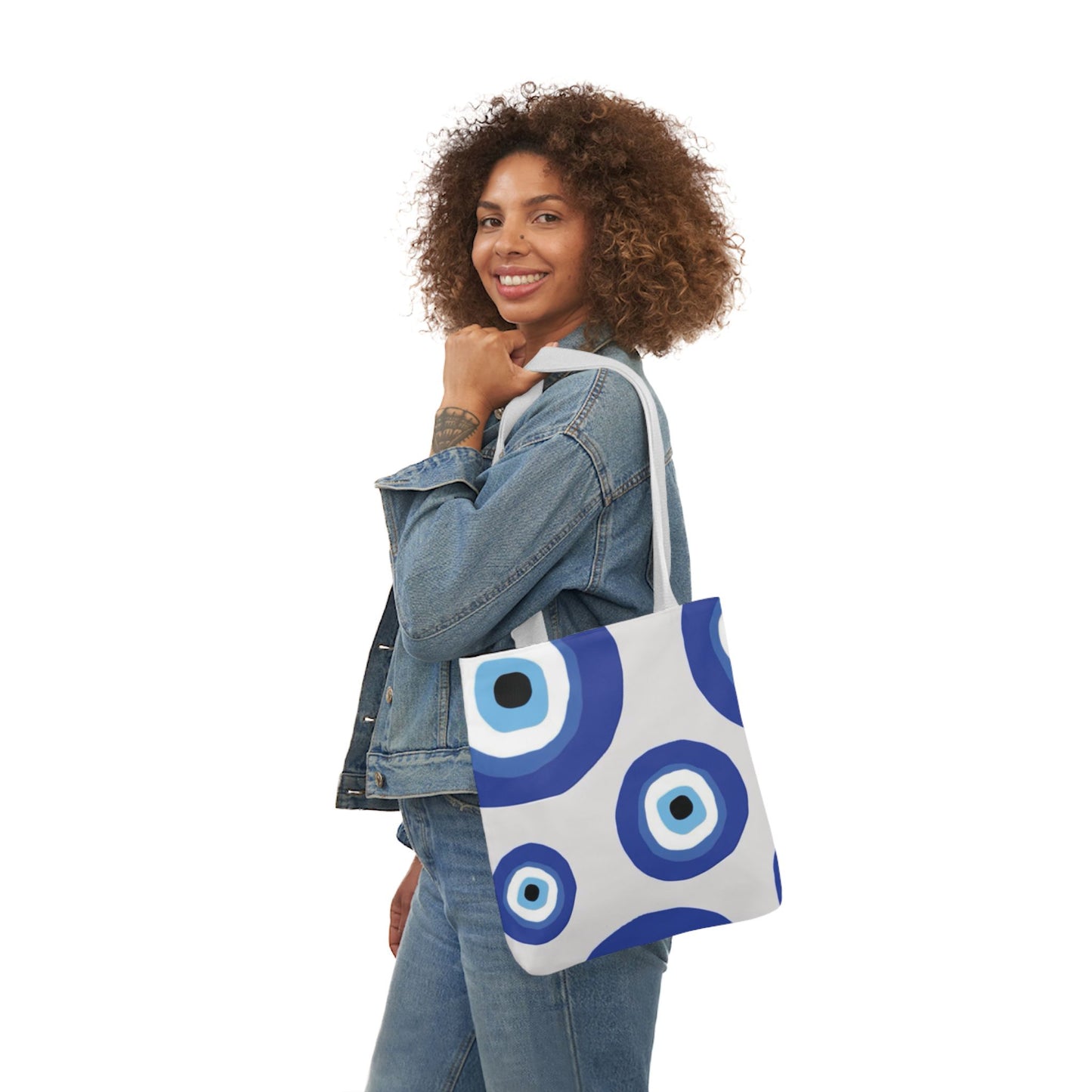 Evil Eye Canvas Tote Bag