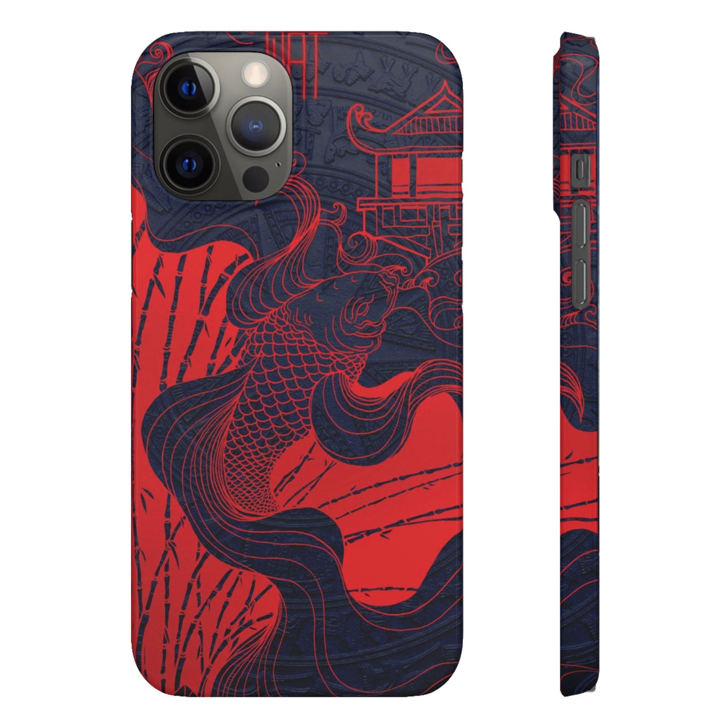 Crimson Koi Fish  – Luxury Phone Case