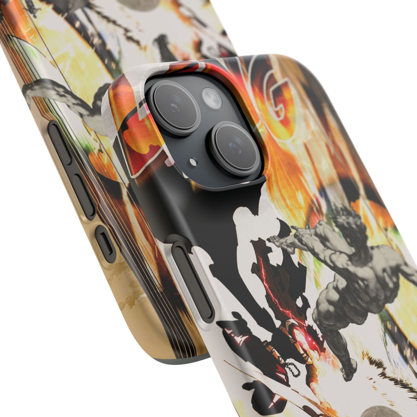 The CLANG of Ascension Mythic Hero Clash of Renaissance and Manga Design Phone Case