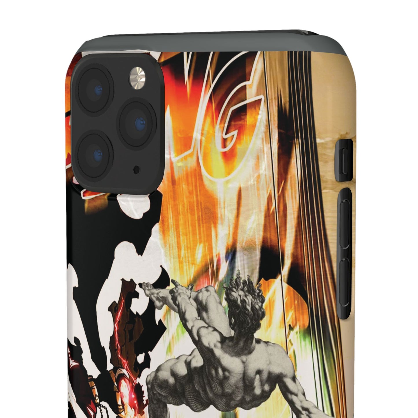 The CLANG of Ascension Mythic Hero Clash of Renaissance and Manga Design Phone Case