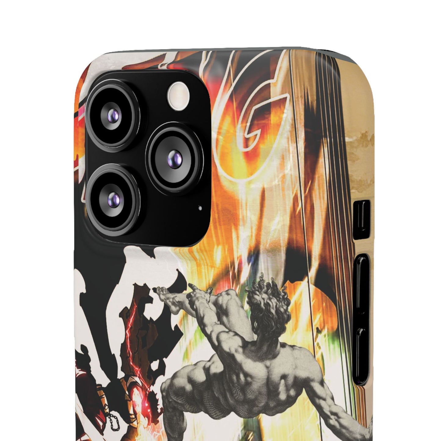 The CLANG of Ascension Mythic Hero Clash of Renaissance and Manga Design Phone Case