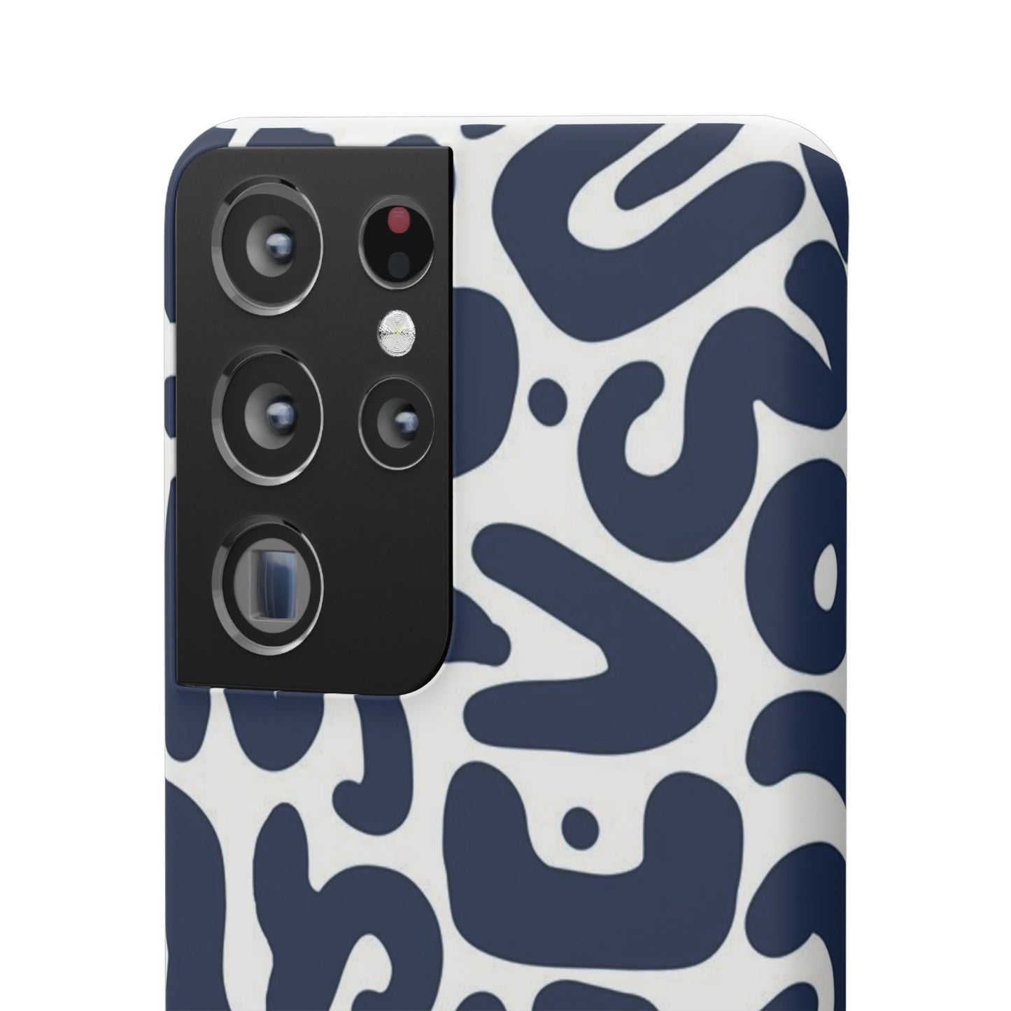 Modern Abstract Navy Blue Graphic Phone Case Sleek and Durable Protection