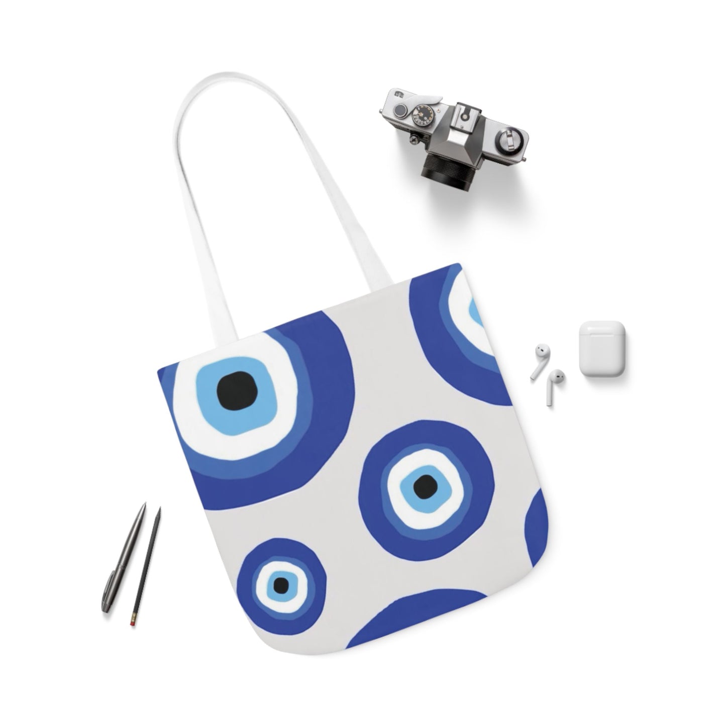 Evil Eye Canvas Tote Bag