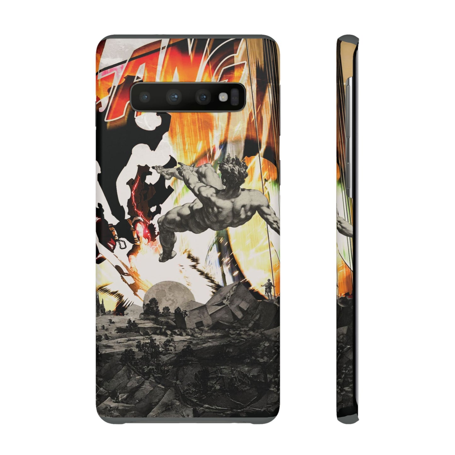 The CLANG of Ascension Mythic Hero Clash of Renaissance and Manga Design Phone Case