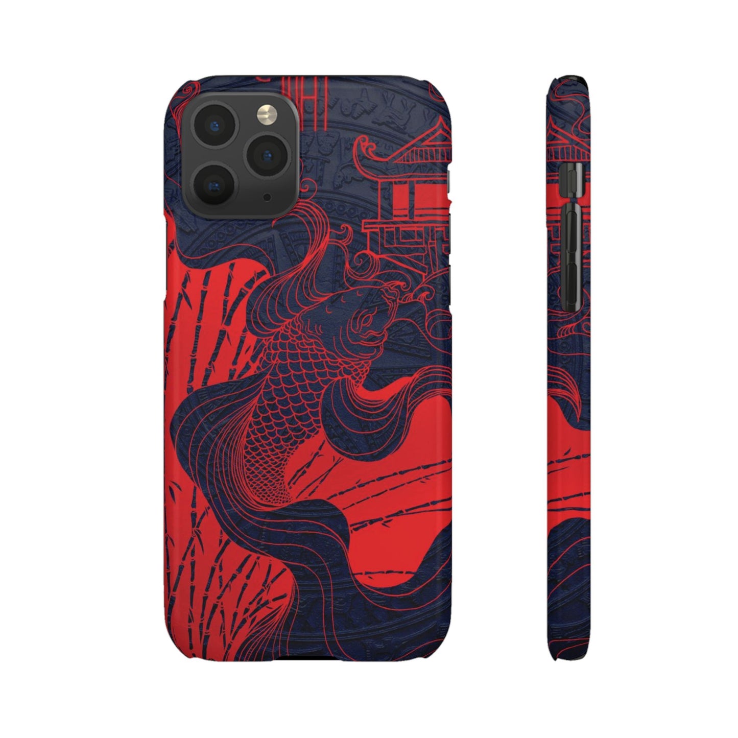 Crimson Koi Fish  – Luxury Phone Case