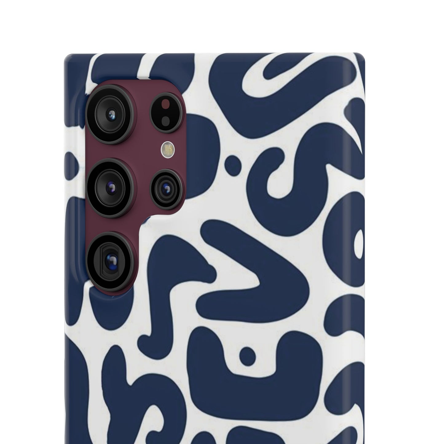 Modern Abstract Navy Blue Graphic Phone Case Sleek and Durable Protection