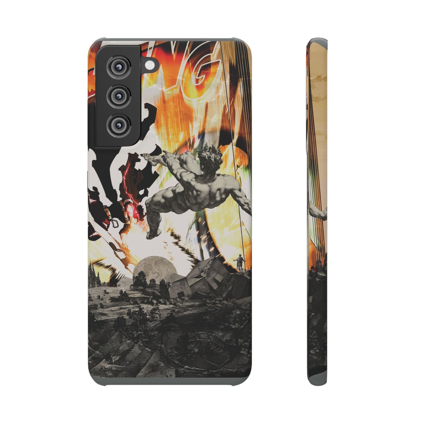 The CLANG of Ascension Mythic Hero Clash of Renaissance and Manga Design Phone Case