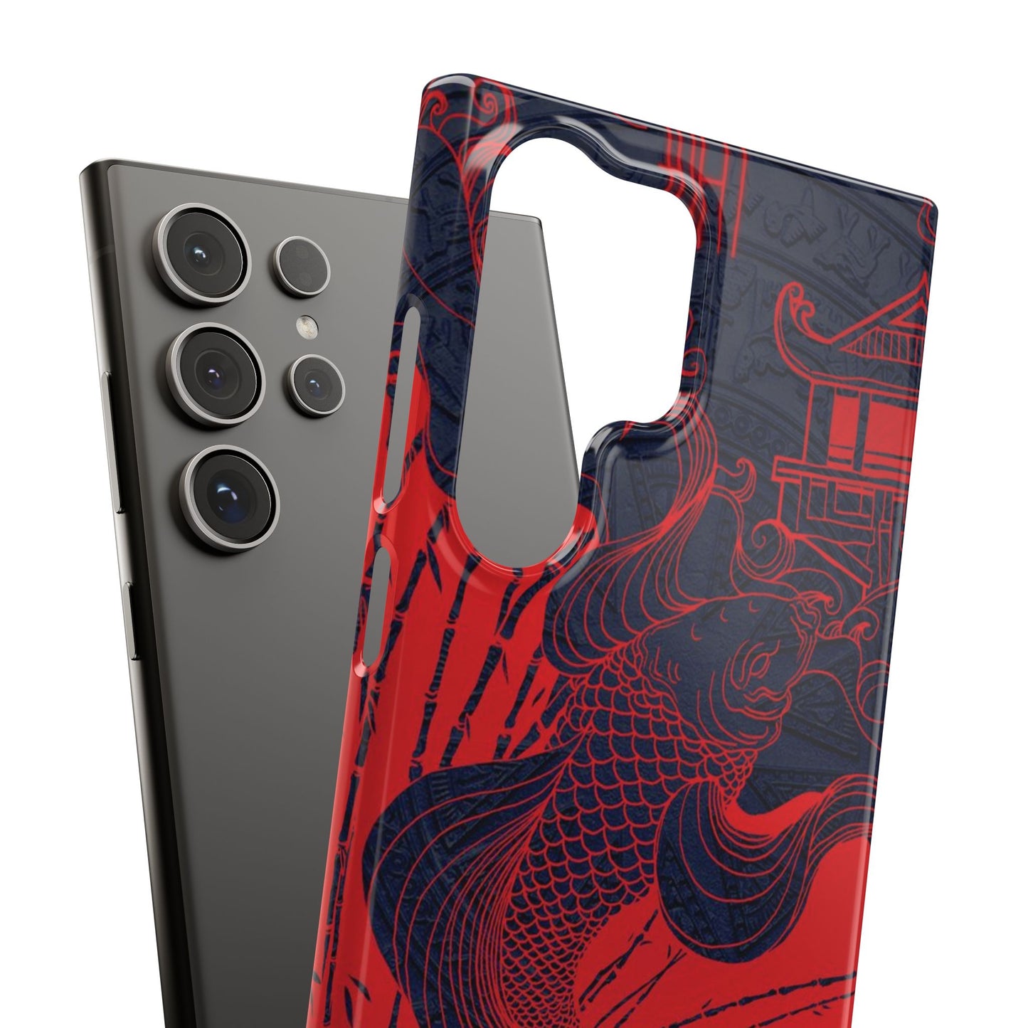 Crimson Koi Fish  – Luxury Phone Case