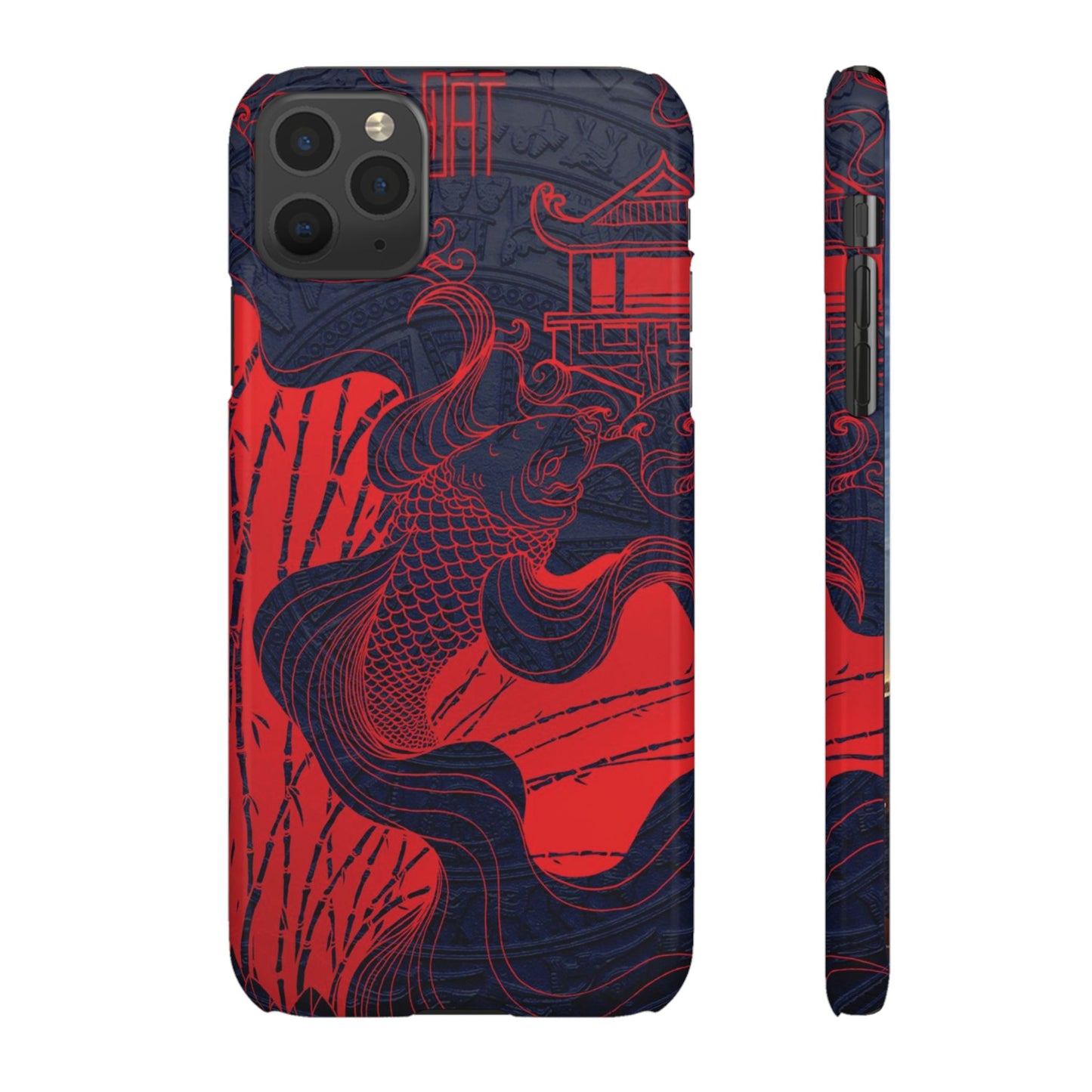 Crimson Koi Fish  – Luxury Phone Case