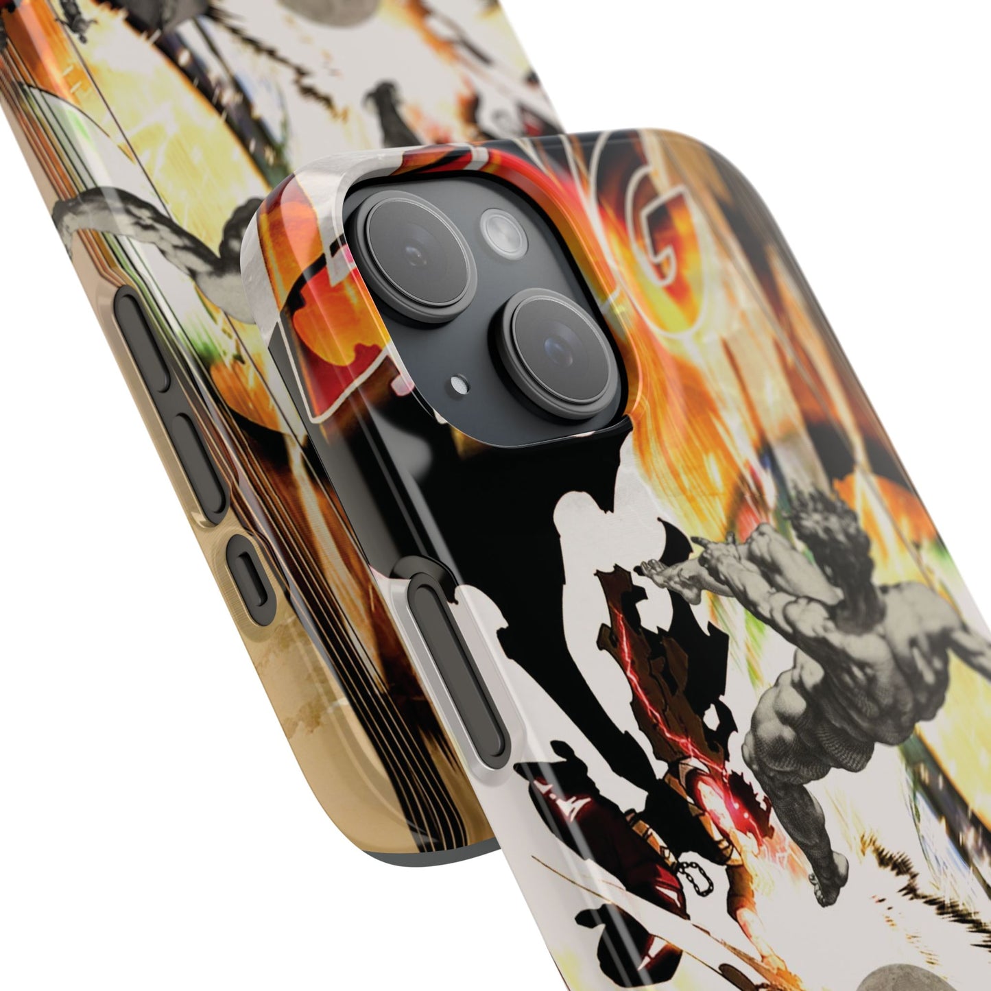 The CLANG of Ascension Mythic Hero Clash of Renaissance and Manga Design Phone Case