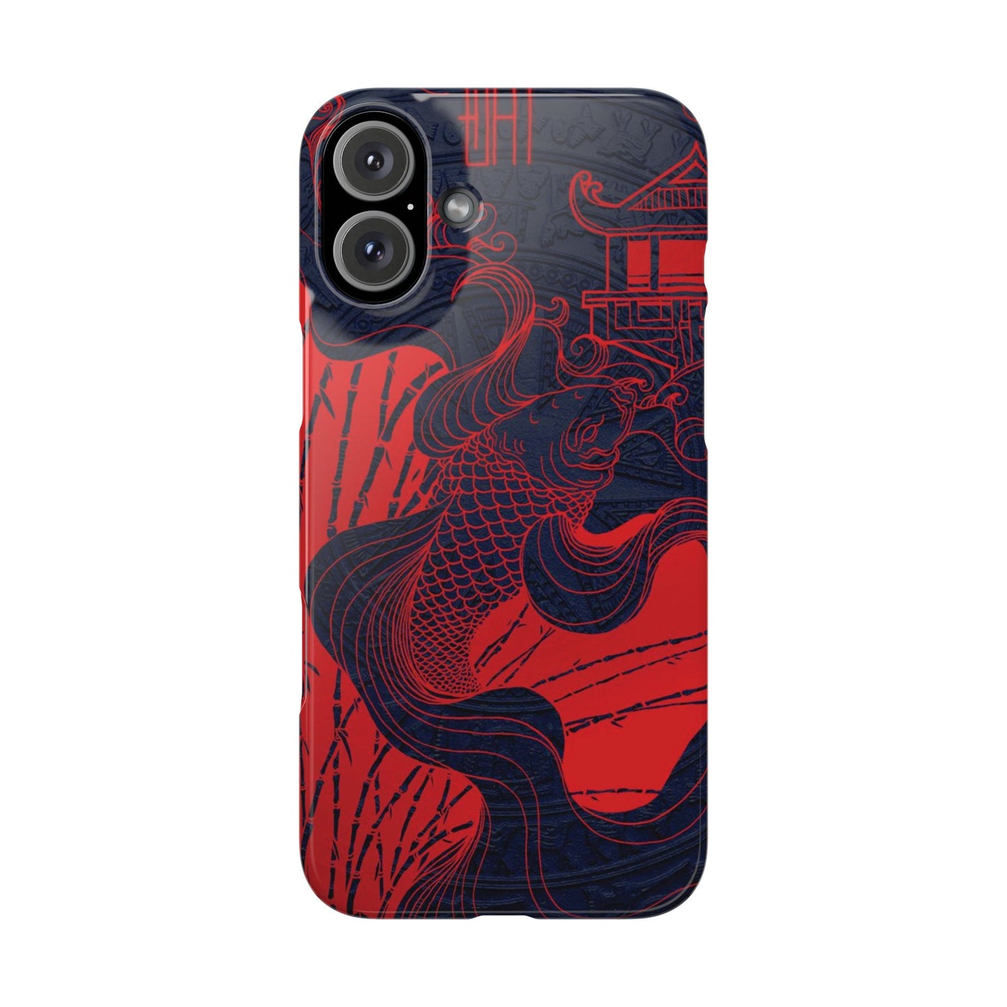 Crimson Koi Fish  – Luxury Phone Case