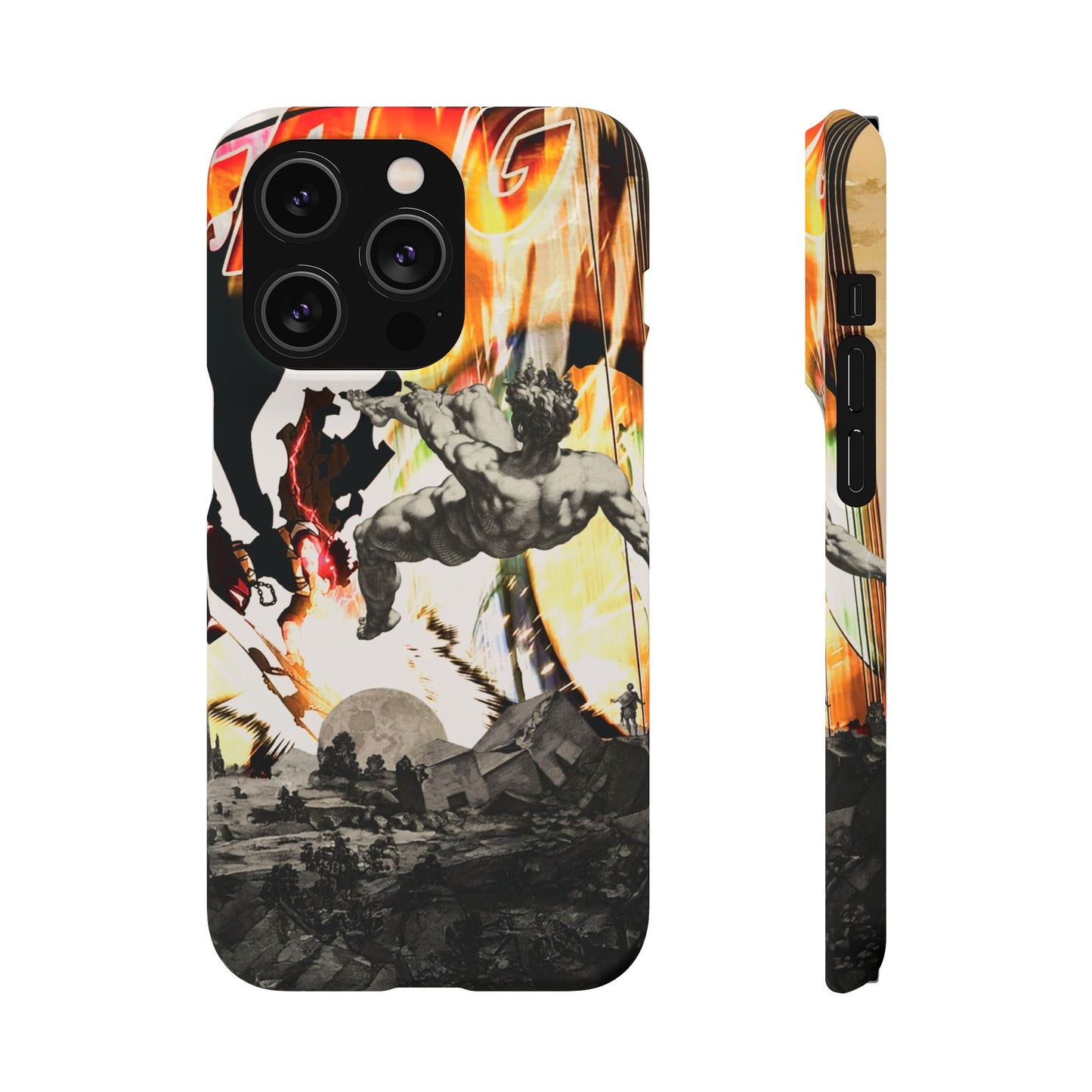 The CLANG of Ascension Mythic Hero Clash of Renaissance and Manga Design Phone Case