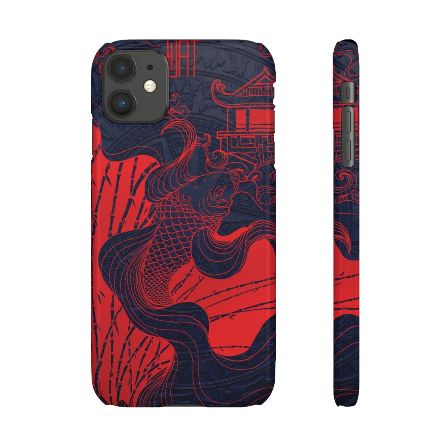 Crimson Koi Fish  – Luxury Phone Case
