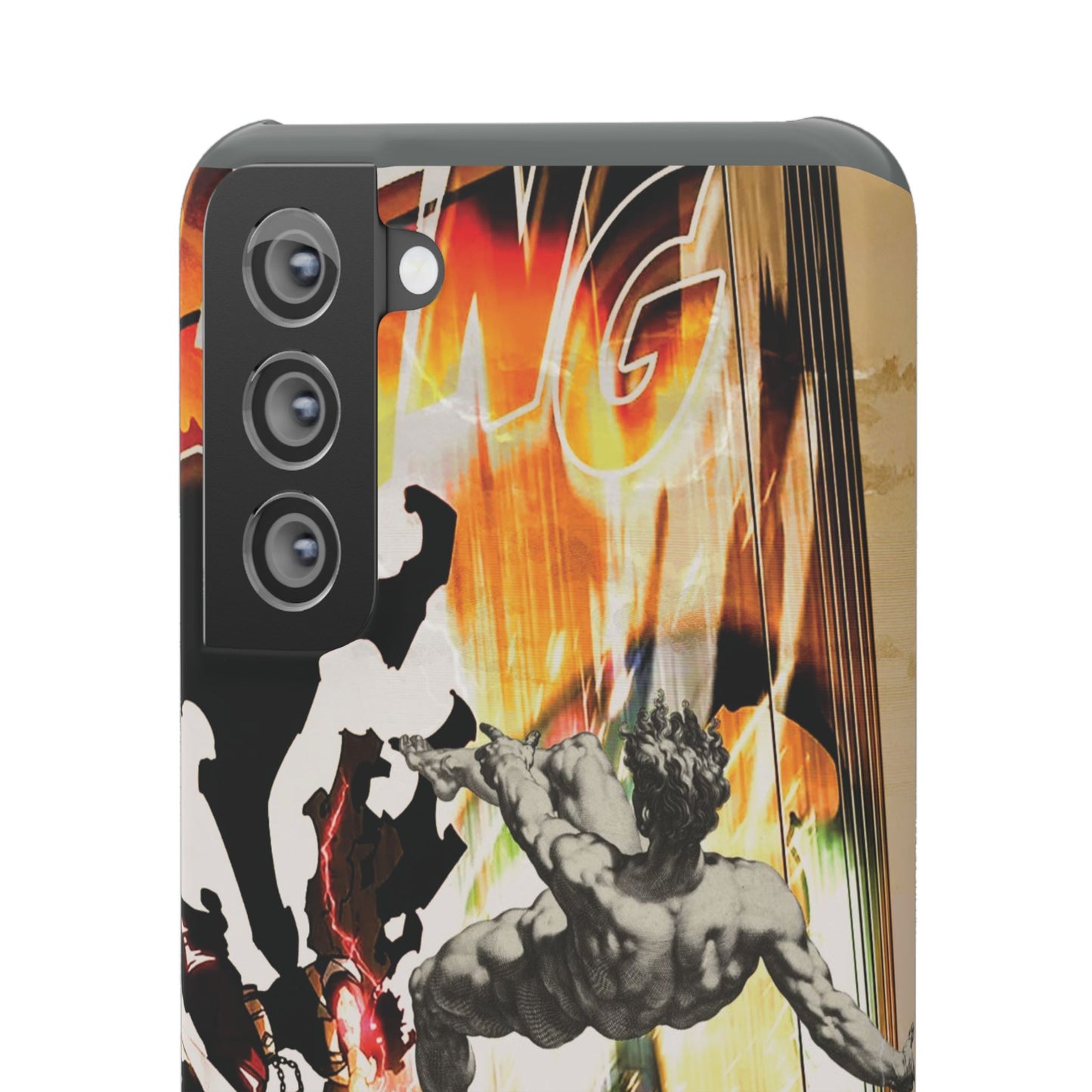 The CLANG of Ascension Mythic Hero Clash of Renaissance and Manga Design Phone Case