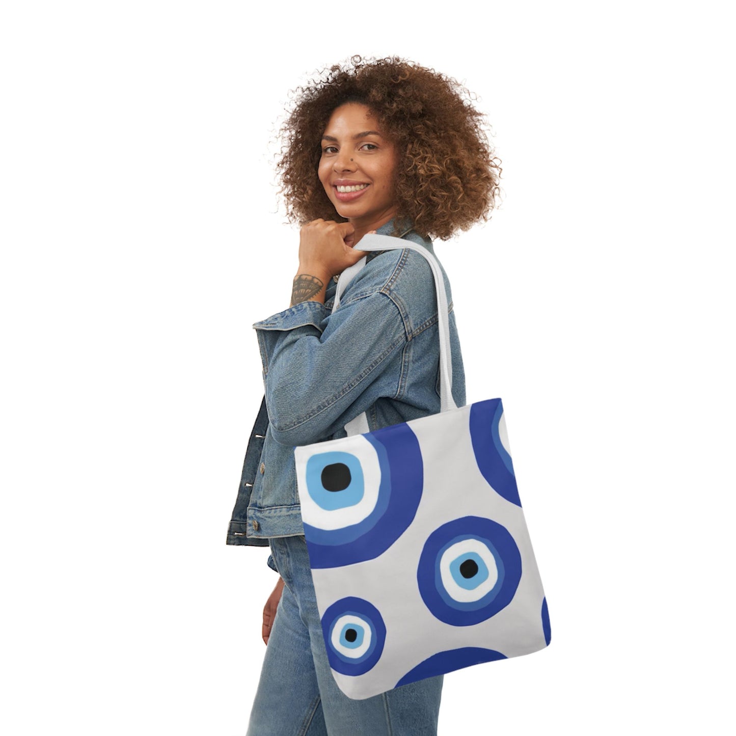 Evil Eye Canvas Tote Bag