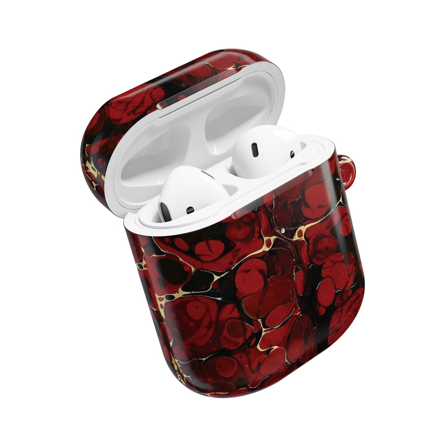 The Red Philosopher’s Stone Accessory Pouch Elegant Marble AirPod Case