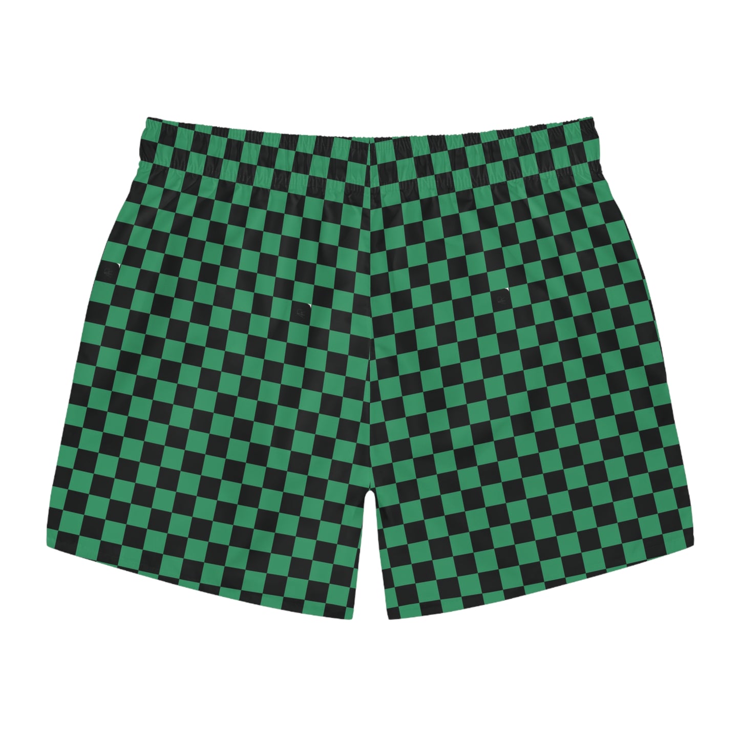 Tanjiro Kamado Green and Black Pattern Swim Trunks