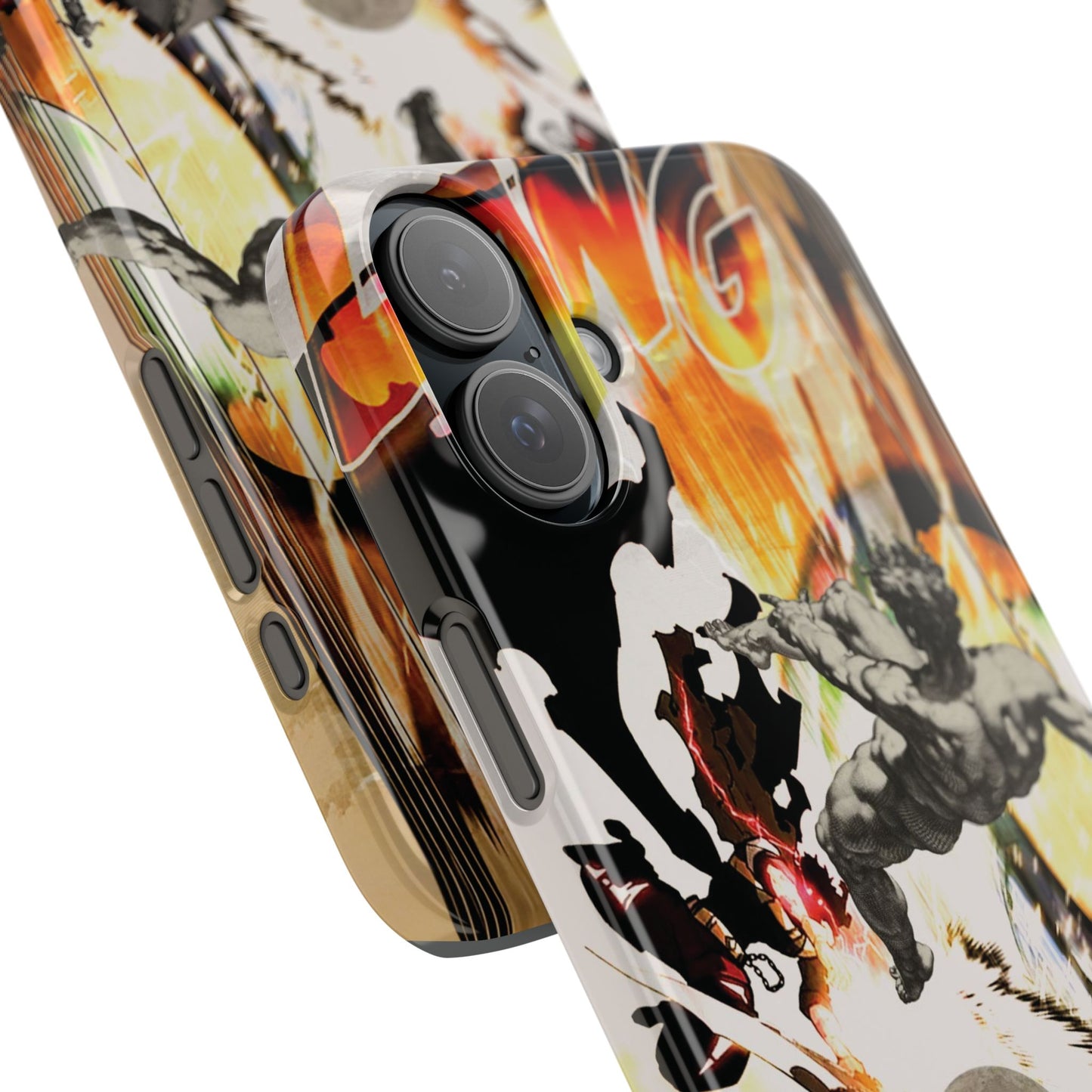 The CLANG of Ascension Mythic Hero Clash of Renaissance and Manga Design Phone Case