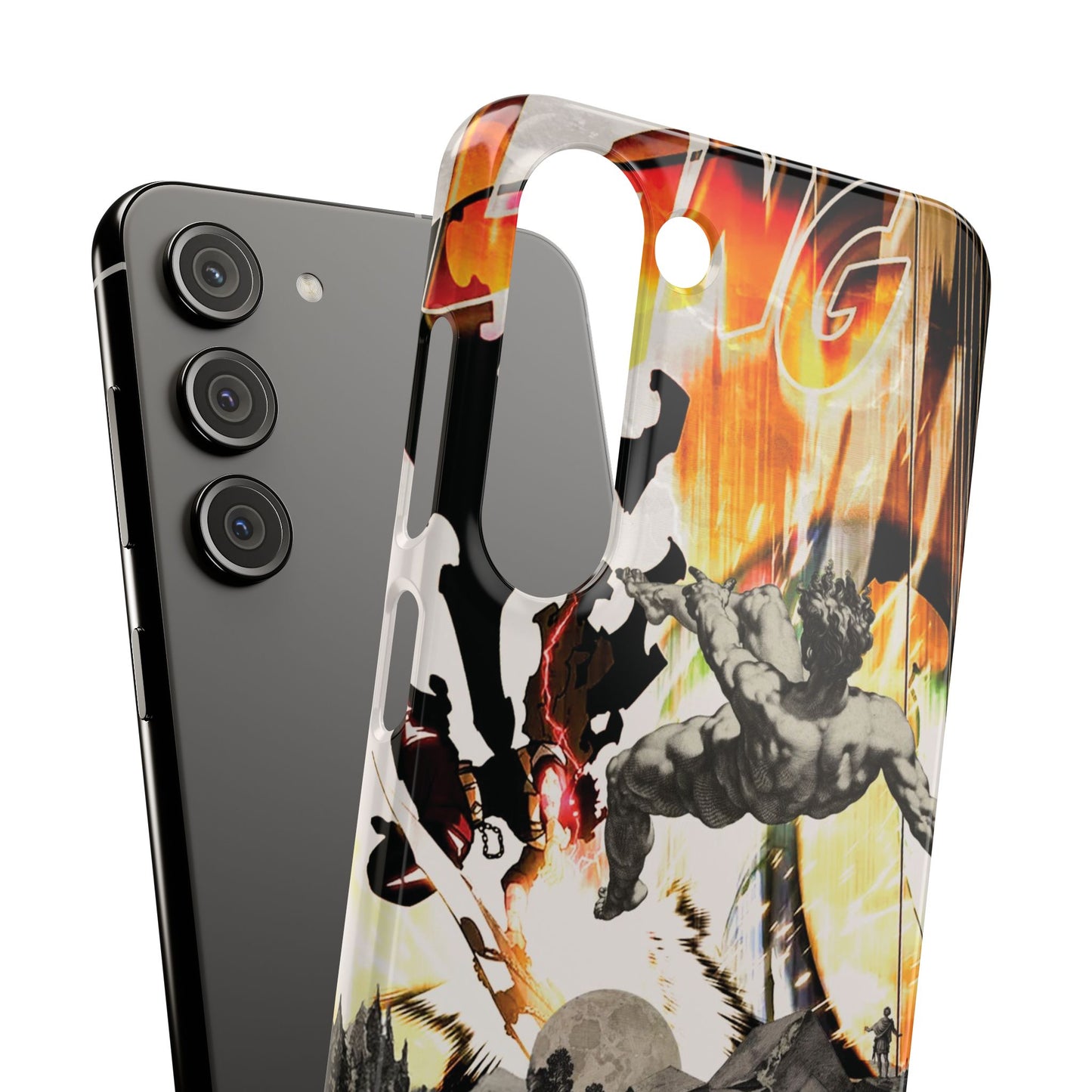 The CLANG of Ascension Mythic Hero Clash of Renaissance and Manga Design Phone Case