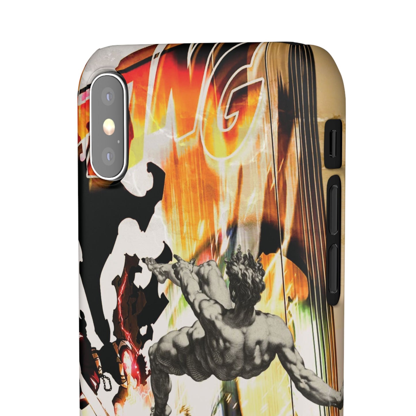 The CLANG of Ascension Mythic Hero Clash of Renaissance and Manga Design Phone Case
