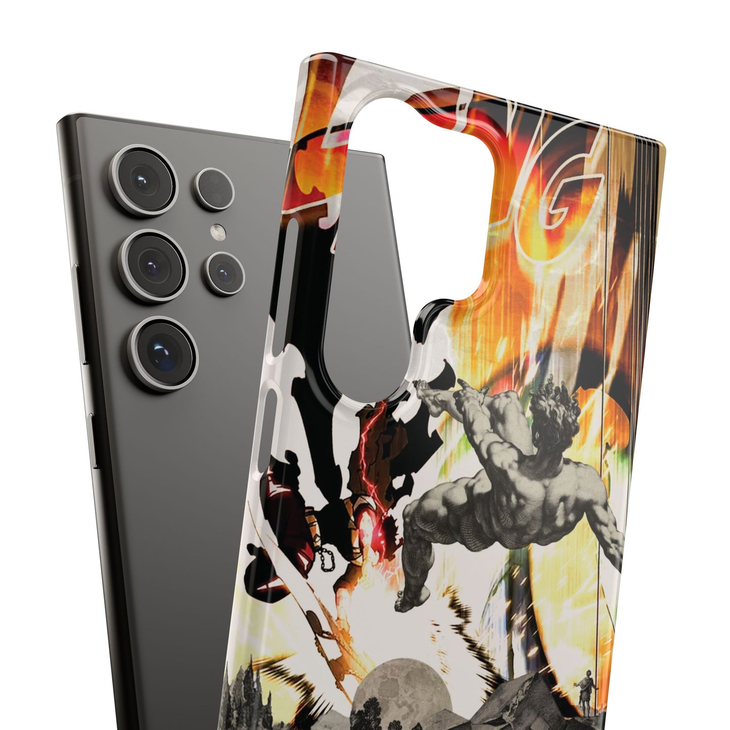 The CLANG of Ascension Mythic Hero Clash of Renaissance and Manga Design Phone Case