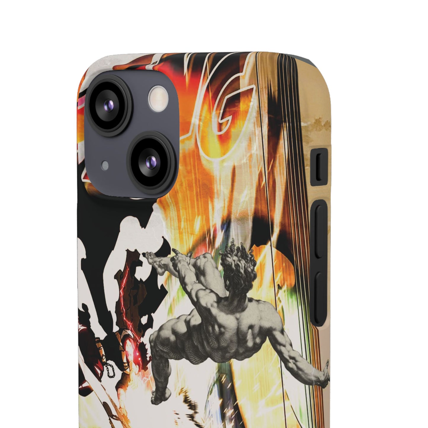 The CLANG of Ascension Mythic Hero Clash of Renaissance and Manga Design Phone Case