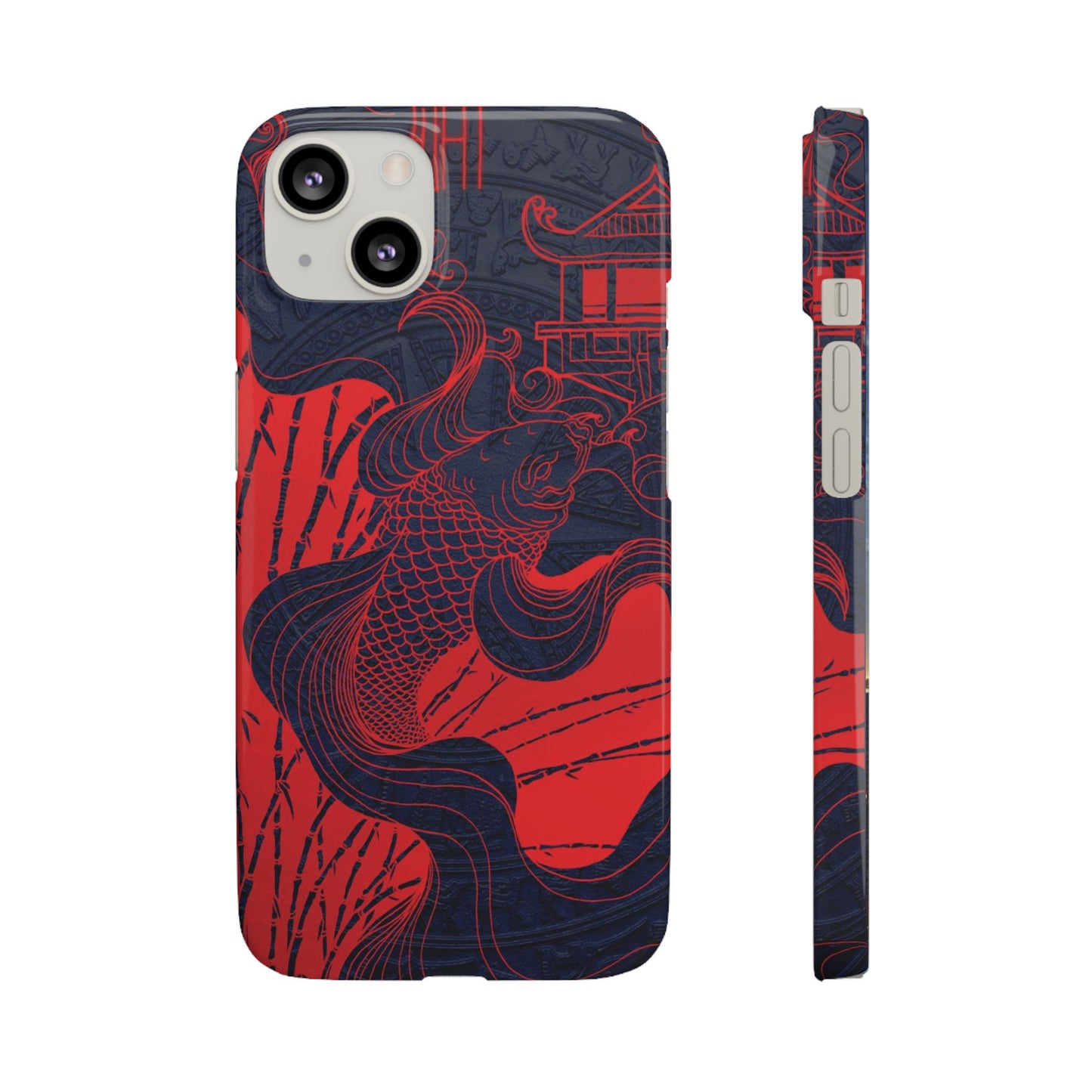 Crimson Koi Fish  – Luxury Phone Case