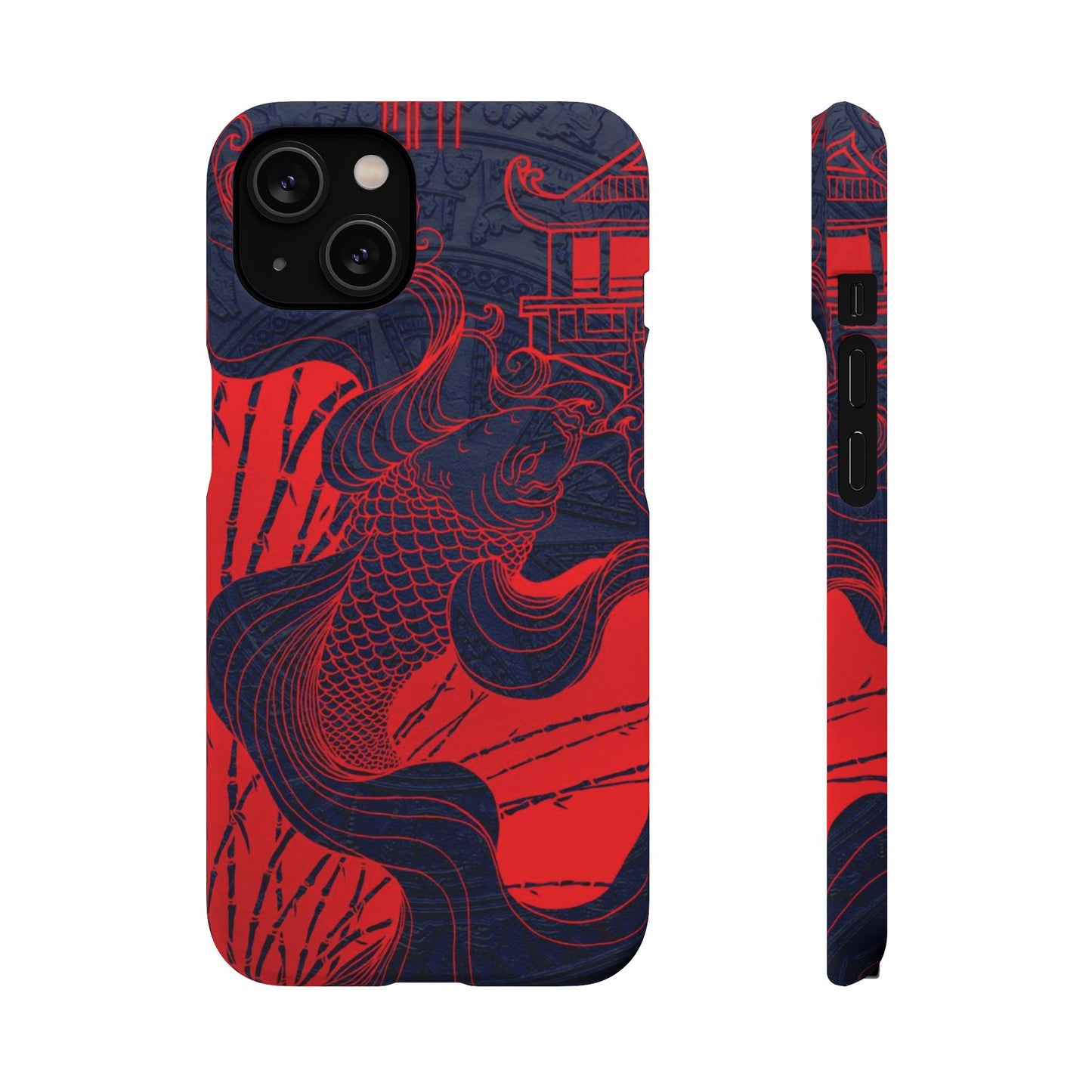 Crimson Koi Fish  – Luxury Phone Case