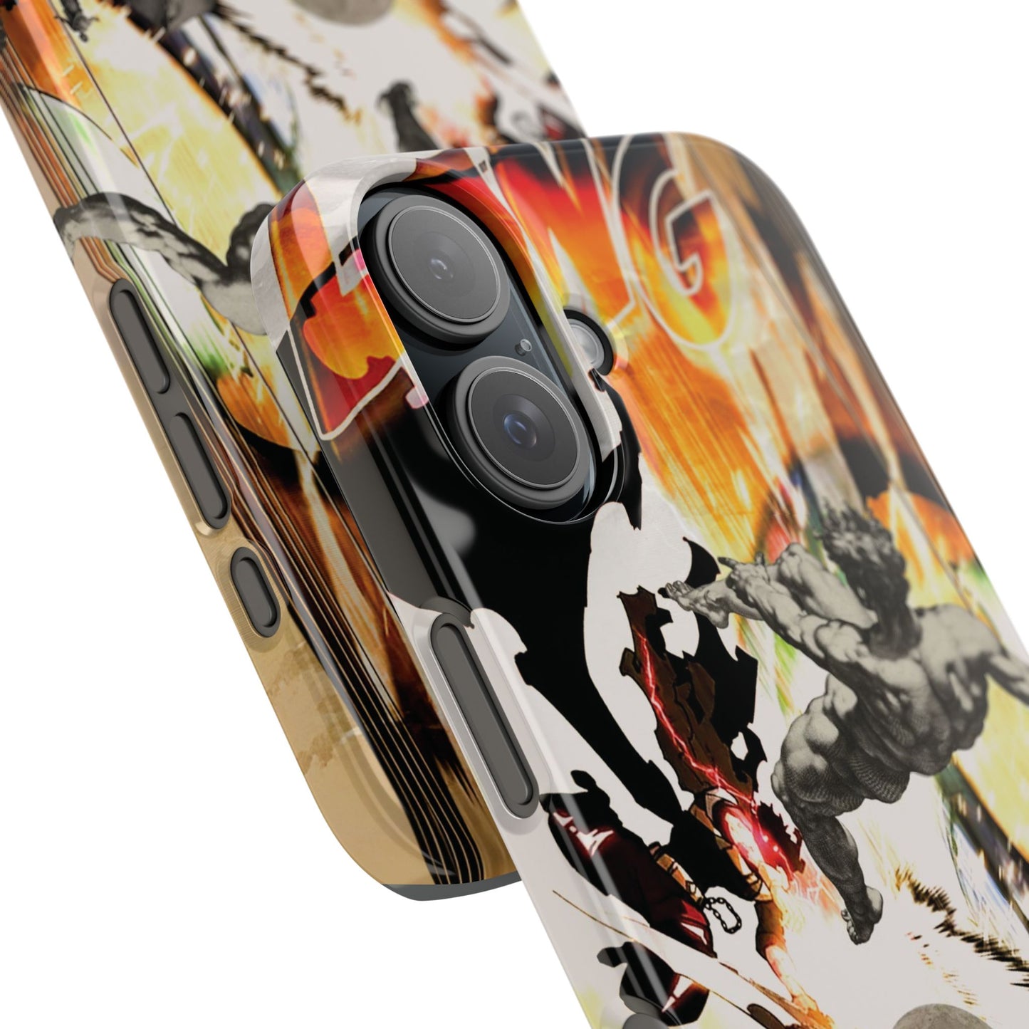 The CLANG of Ascension Mythic Hero Clash of Renaissance and Manga Design Phone Case