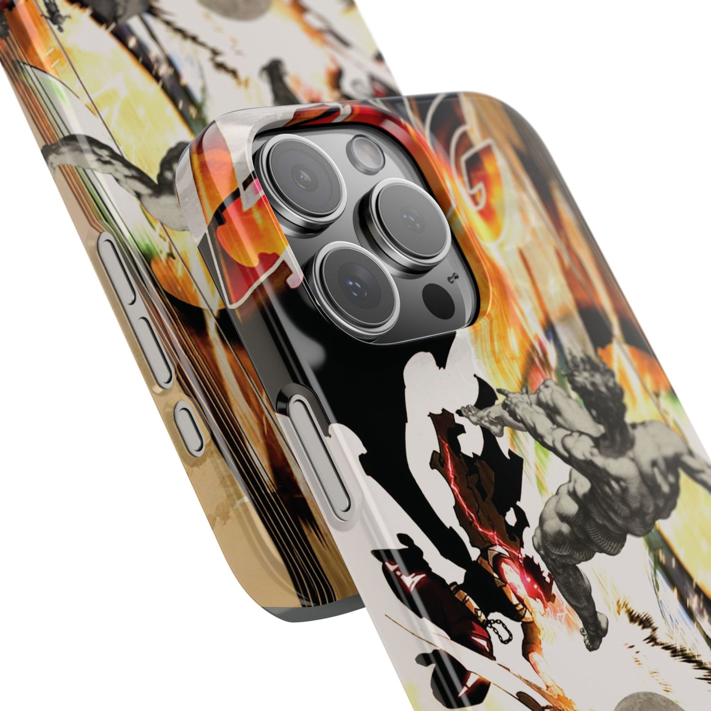 The CLANG of Ascension Mythic Hero Clash of Renaissance and Manga Design Phone Case