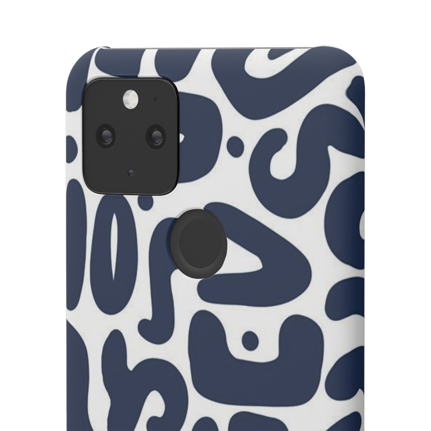 Modern Abstract Navy Blue Graphic Phone Case Sleek and Durable Protection