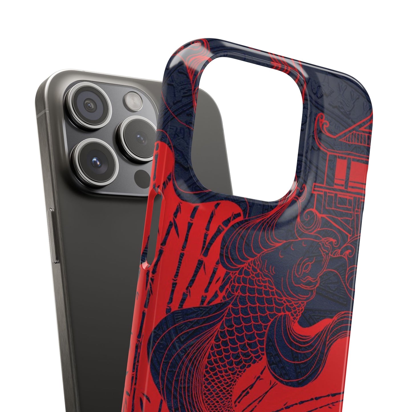 Crimson Koi Fish  – Luxury Phone Case