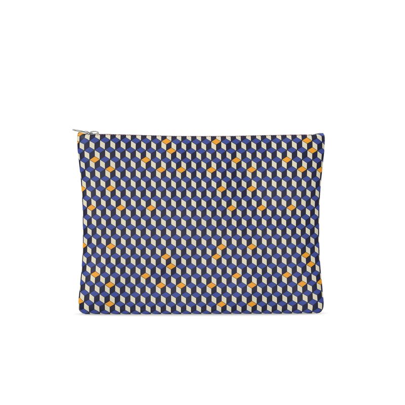 The Cube of Wisdom Leather Clutch Bag