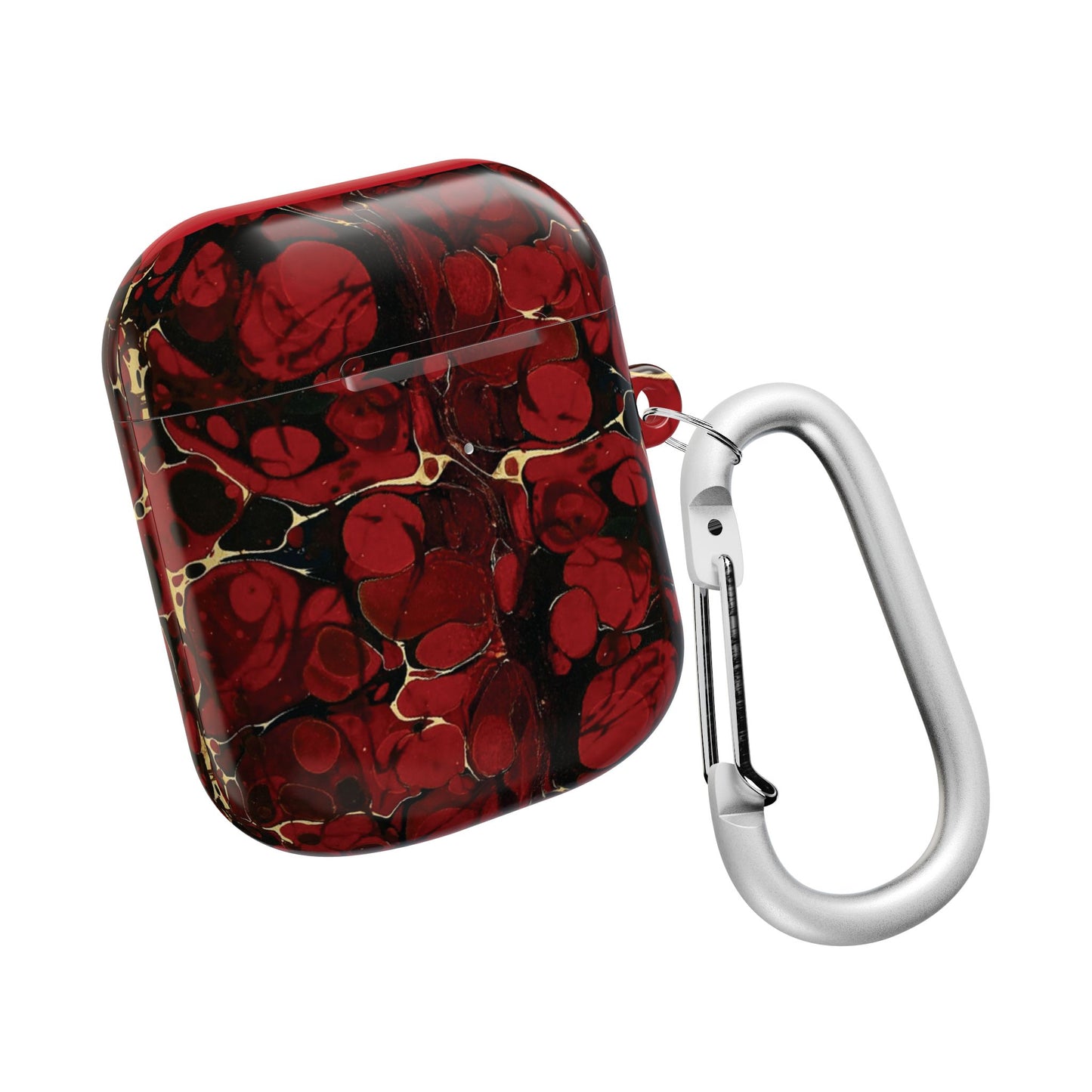 The Red Philosopher’s Stone Accessory Pouch Elegant Marble AirPod Case