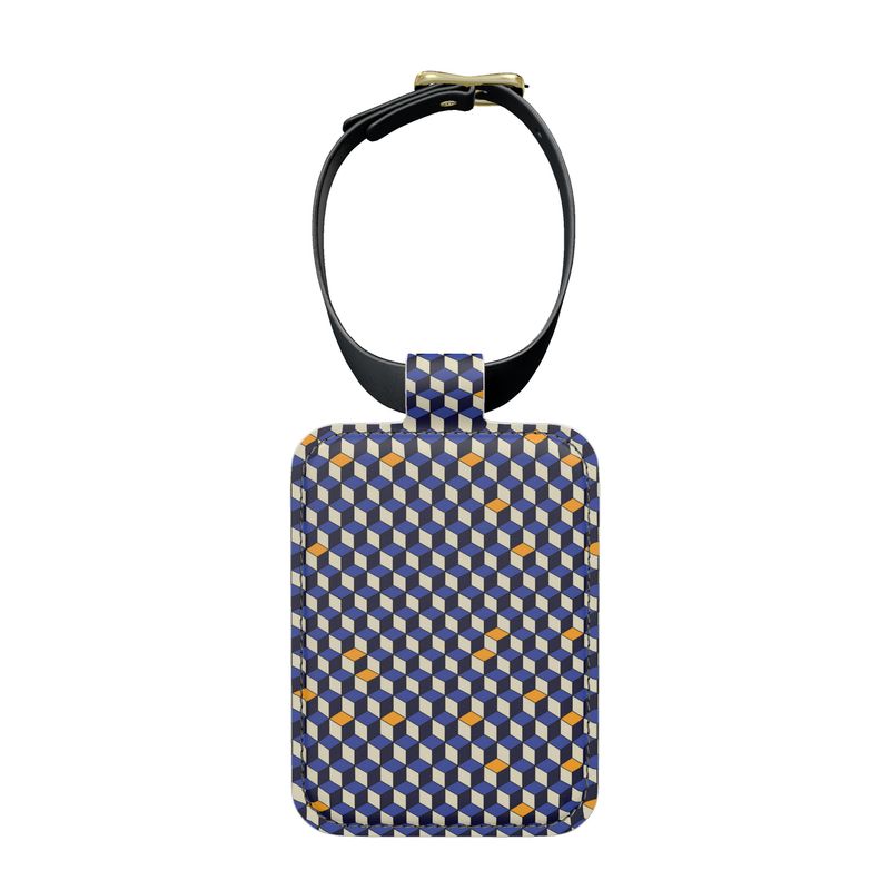 The Cube of Wisdom Leather Luggage Tags