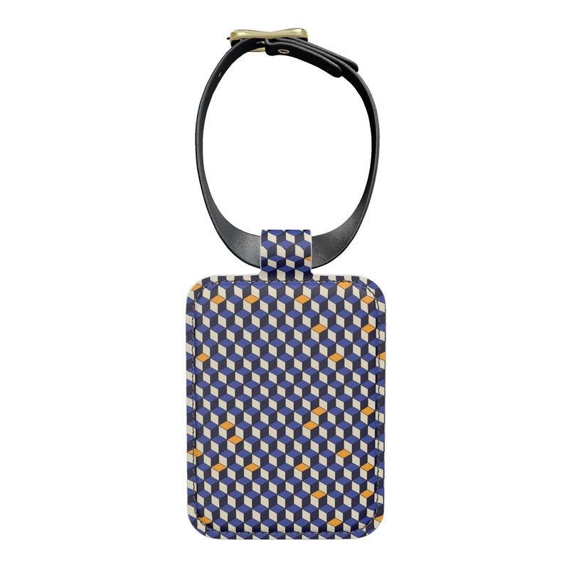 The Cube of Wisdom Leather Luggage Tags