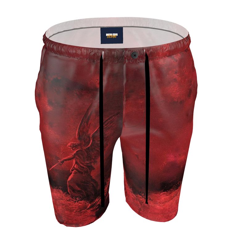 The Guardian's Flame Crimson Angel Shorts