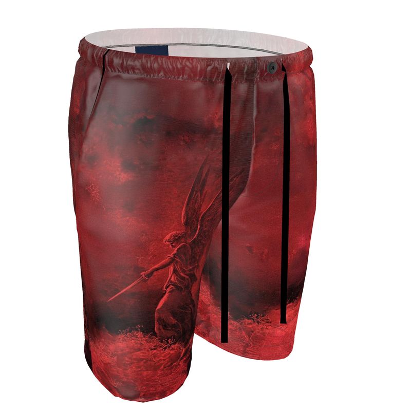 The Guardian's Flame Crimson Angel Shorts