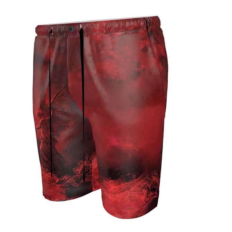 The Guardian's Flame Crimson Angel Shorts