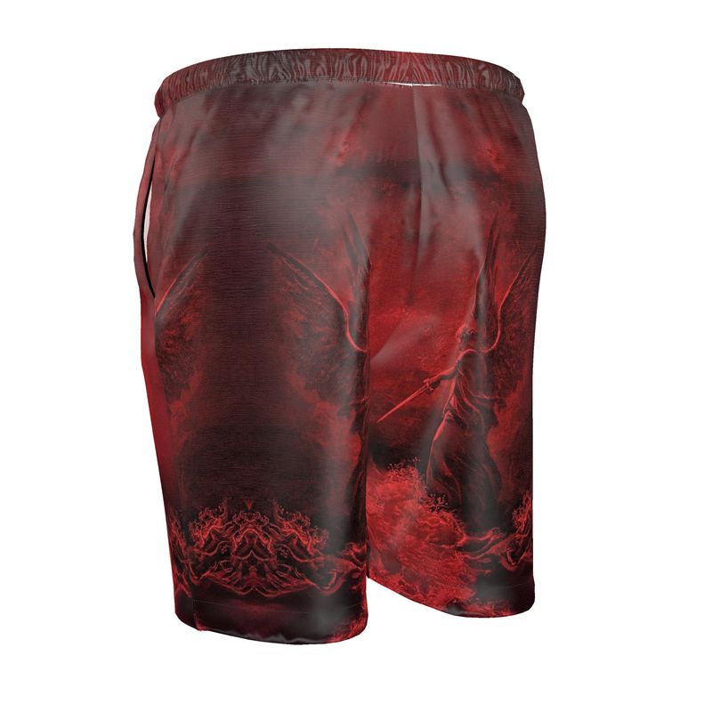 The Guardian's Flame Crimson Angel Shorts