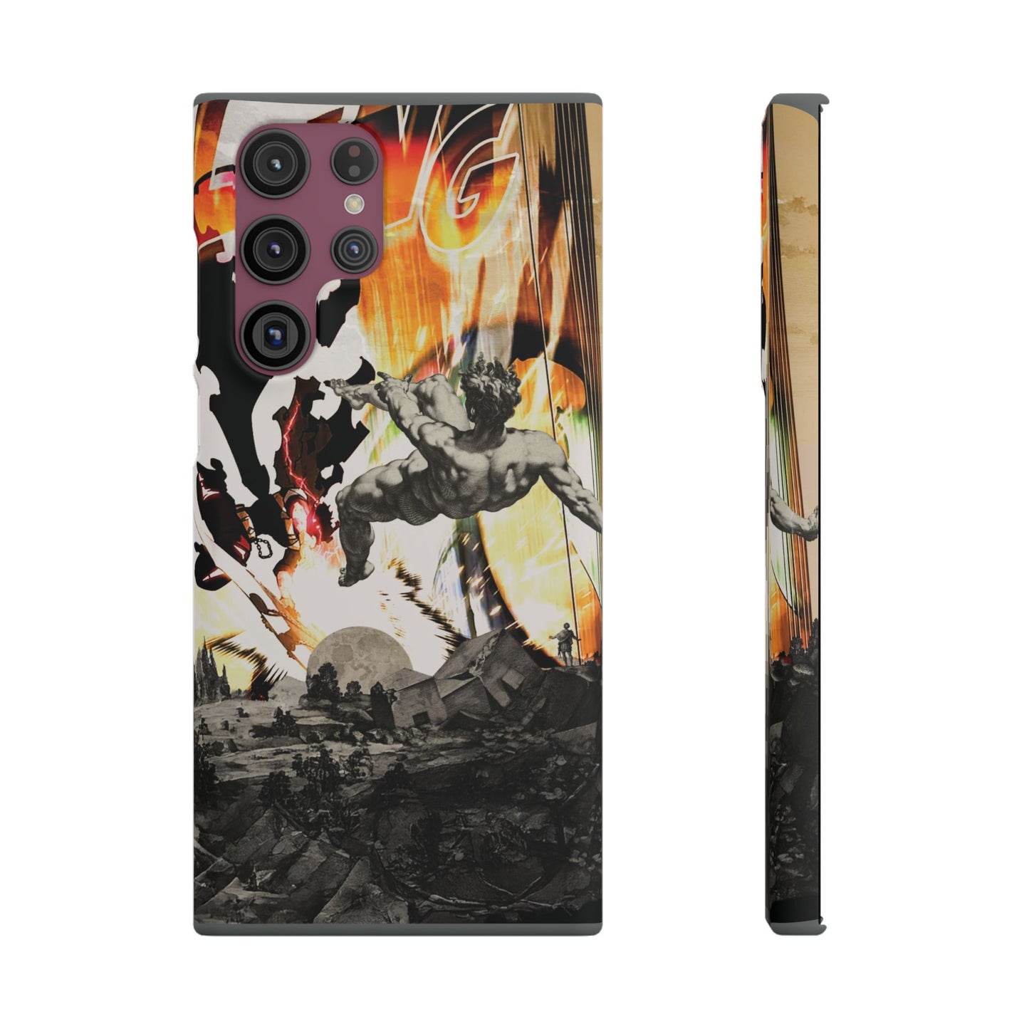 The CLANG of Ascension Mythic Hero Clash of Renaissance and Manga Design Phone Case