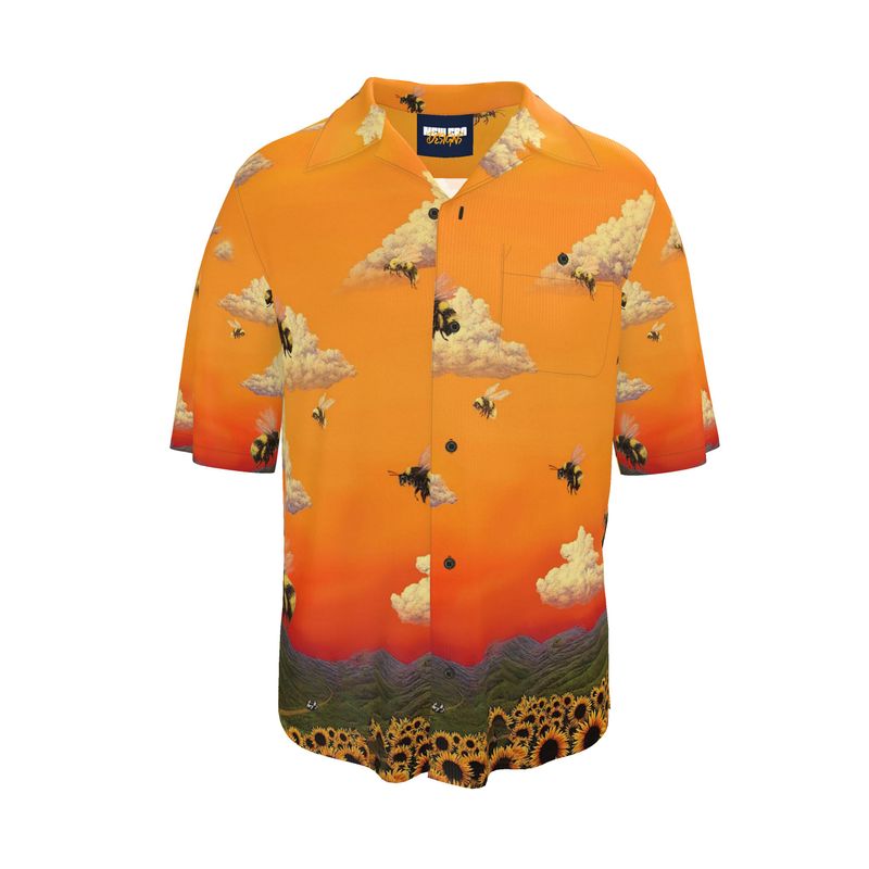 Bees and the Sunset Pattern Riviera Shirt