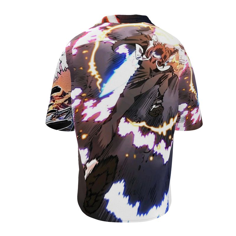 Short‑Sleeve Shirt – Colorburst Abstract Print